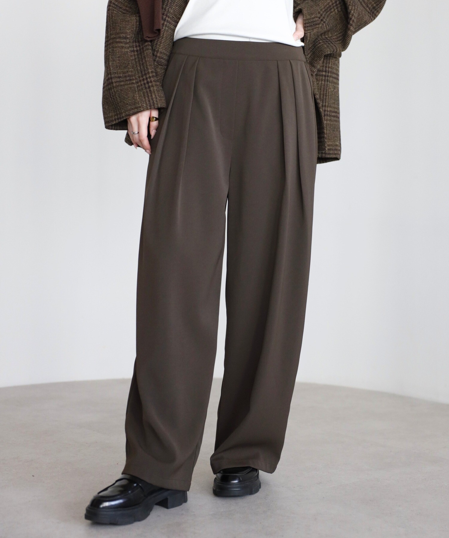 167cm/Charcoal-Brown