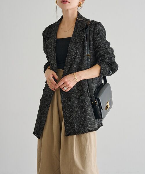 ツイードフリンジジャケット