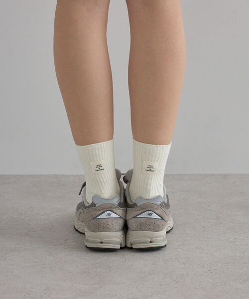 ラベル付きリブソックス(3足セット)