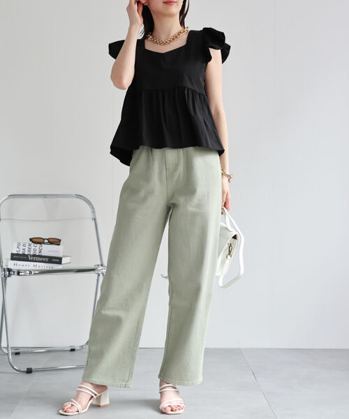 model：162cm 着用サイズ：F