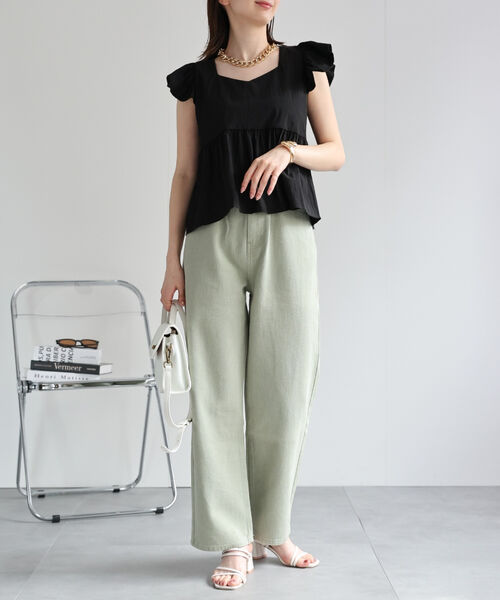 model：162cm 着用サイズ：F