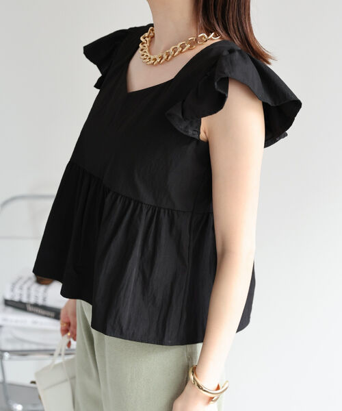 model：162cm 着用サイズ：F