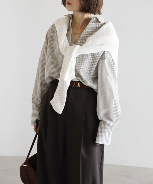 ボリュームシルエットパターンシャツ