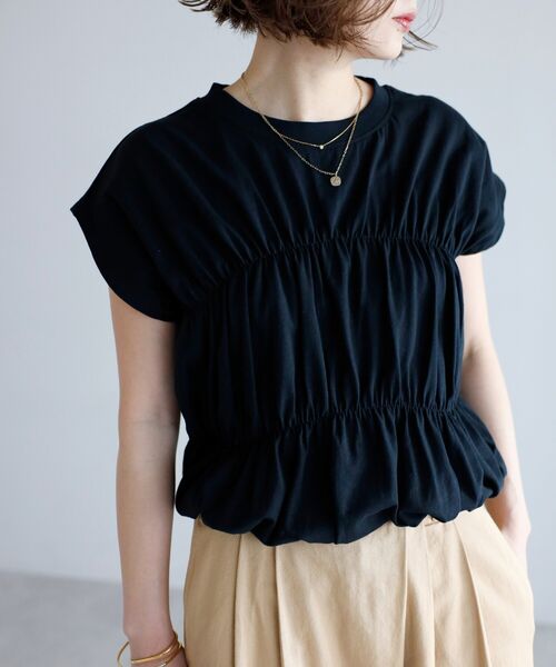 ギャザーカットTシャツ