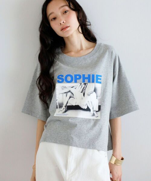 【汗染み防止】SOPHIEフォトコラージュTシャツ　