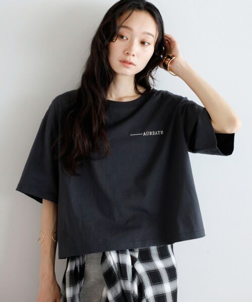 【汗染み防止】AUREATE ワンポイントTシャツ