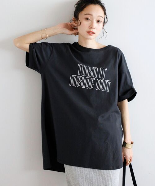 【汗染み防止】中抜きロゴTシャツ　　　　　　　　　　　　　　　　