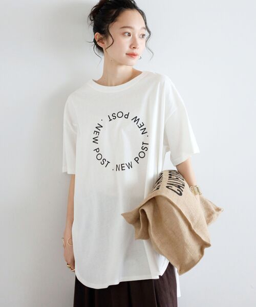 【汗染み防止】NEW POSTロゴTシャツ
