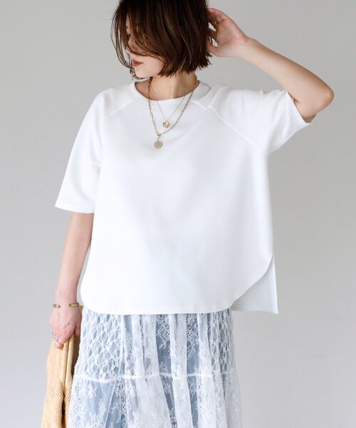 サイドスリットポンチTシャツ　　　　