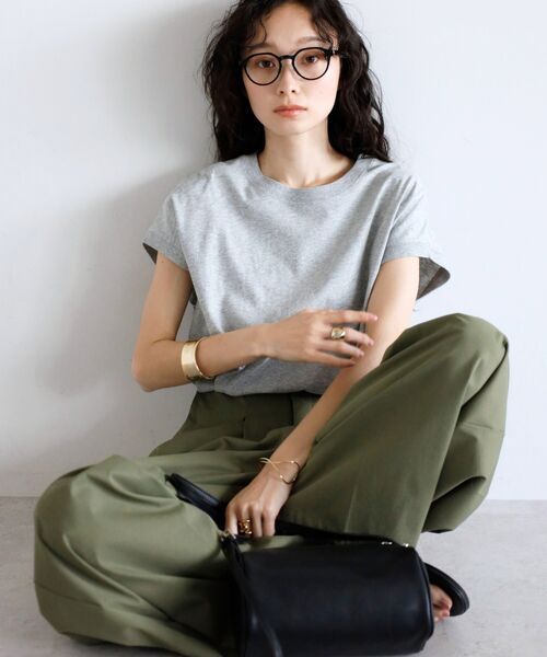 【汗染み防止】フレンチスリーブTシャツ